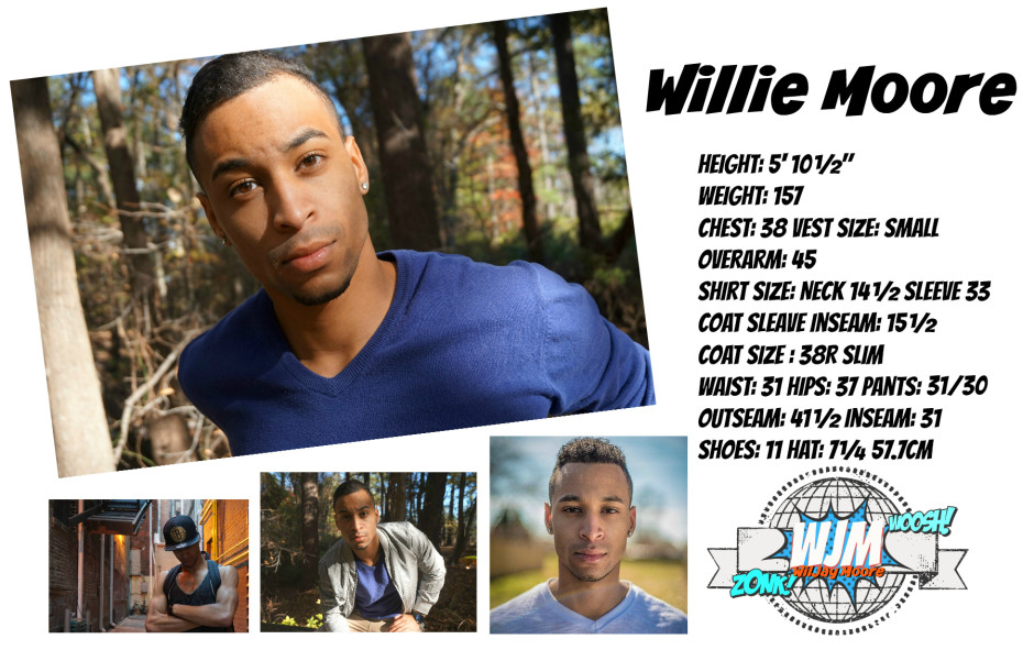 Willie Moore Size Card